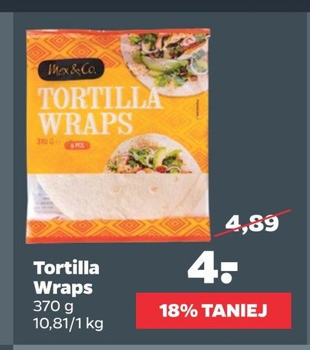 Tortilla wraps Mex & co. promocja