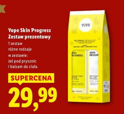 Zestaw prezentowy Yope Skin Progress promocja w Lidl