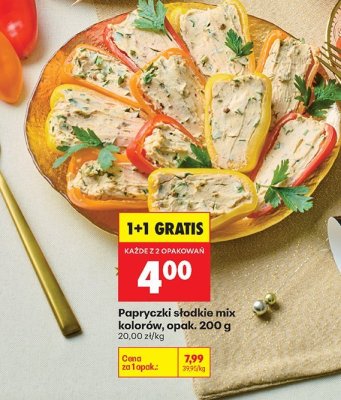 Papryczki słodkie mix kolorów promocja w Biedronka