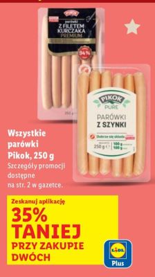 Parówki Pikok promocja w Lidl