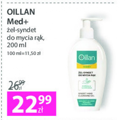 Żel-syndet do mycia rąk Oillan med+ promocja