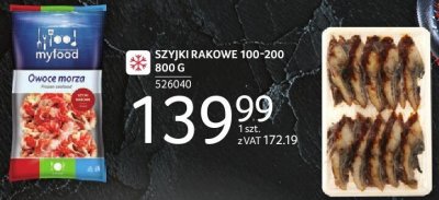 Szyjki rakowe 100-200 800 g promocja w Selgros