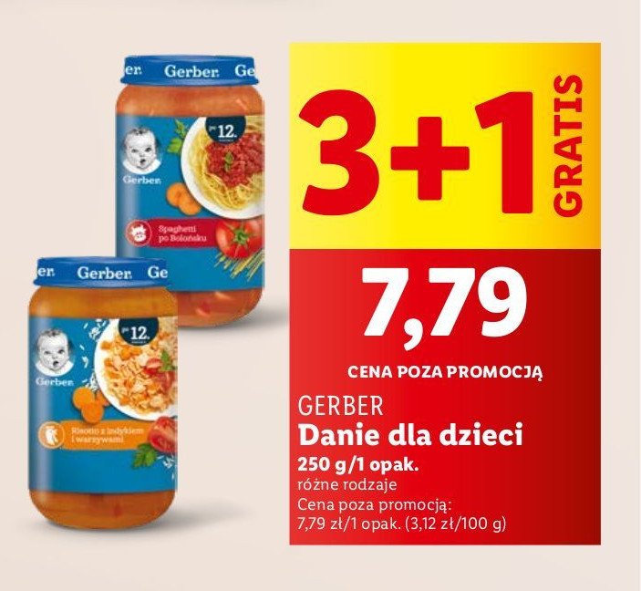 Obiadek spaghetti po bolońsku Gerber junior promocja