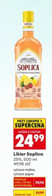 Likier Soplica cytryna-malina promocja w Biedronka
