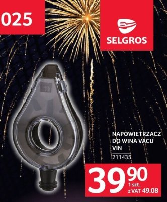 Napowietrzacz do wina Vacu Vin promocja w Selgros