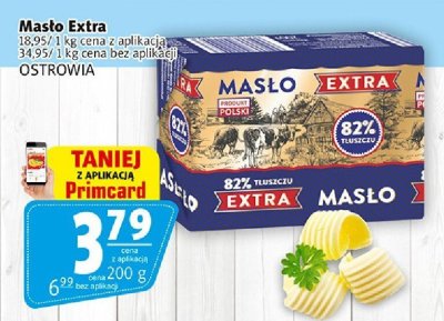 Masło Extra Ostrowia 200 g promocja w Prim Market