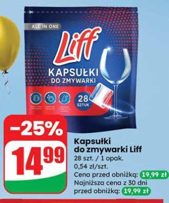 Kapsułki do zmywarki Liff promocja w Dino