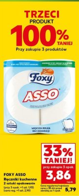 R臋cznik papierowy Foxy asso promocja