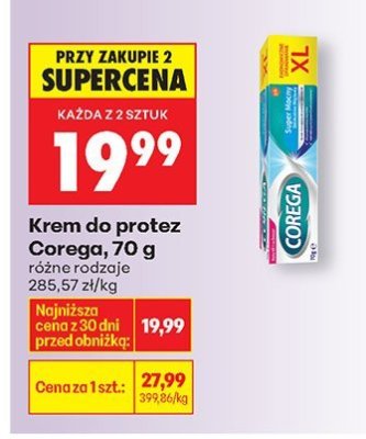 Krem do protez Corega 70g promocja w Biedronka