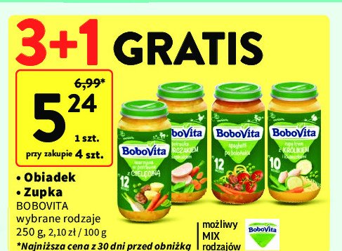 Potrawka z kurczakiem i szpinakiem Bobovita promocja w Intermarche