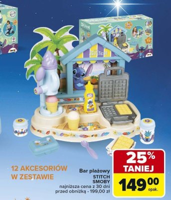 Bar plażowy STITCH SMOBY 12 akcesoriów w zestawie promocja w Carrefour