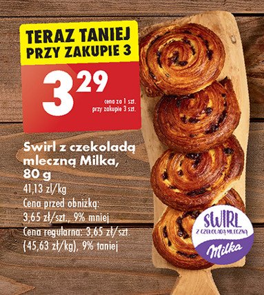 Swirl z czekoladą Milka promocja