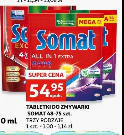 Tabletki do zmywarki regular SOMAT EXCELLENCE 4IN1 promocja