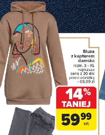 Bluza z kapturem s-xl promocja w Carrefour