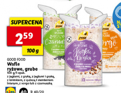 Wafle ryżowe z kminkiem Good food promocja