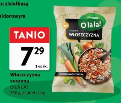 Włoszczyzna suszona O LA LA! promocja w Intermarche