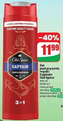 Żel pod prysznic męski Captain  promocja w Dino