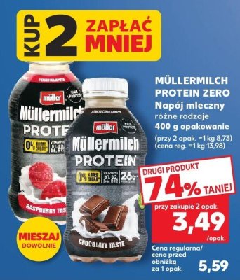 Napój mleczny Müllermilch Protein Zero różne rodzaje promocja w Kaufland