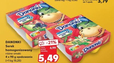 Danonki Serek homogenizowany promocja w Kaufland