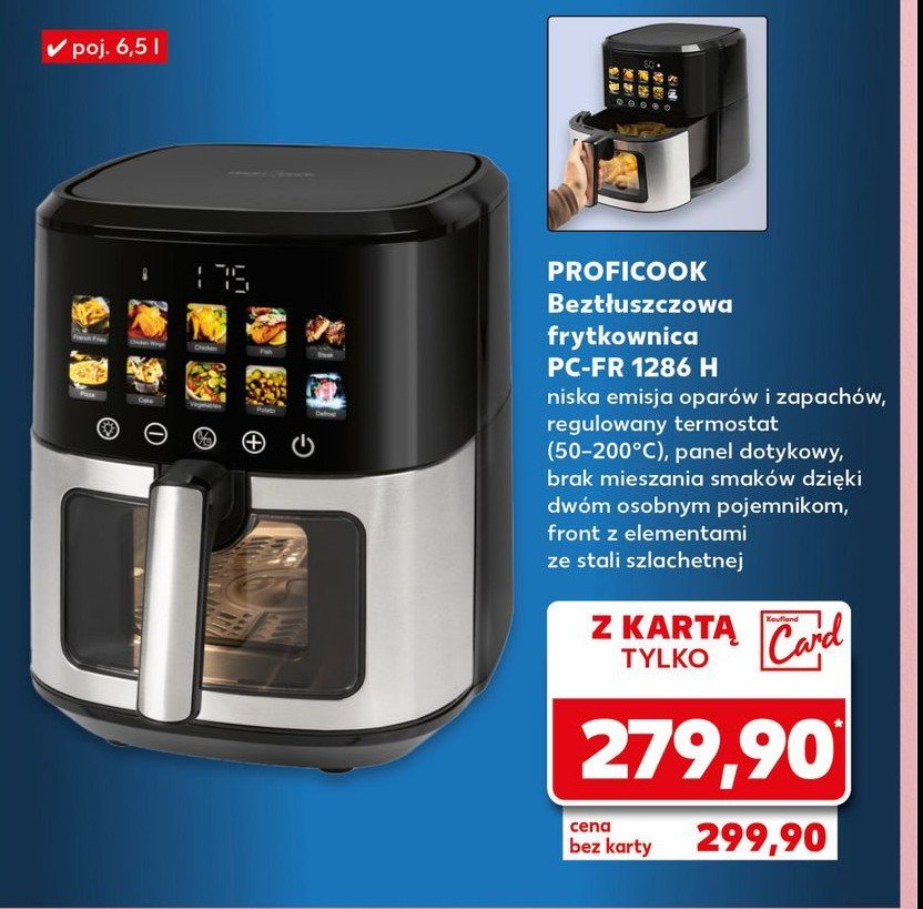 Frytkownica pc-fr 1286 h Profi cook promocja w Kaufland