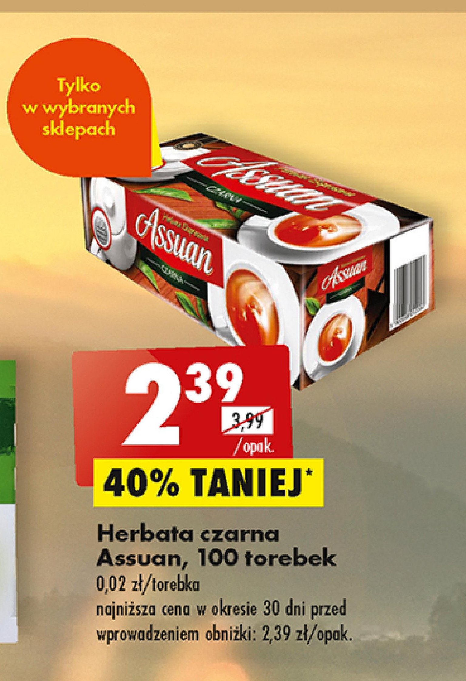 Herbata czarna ASSUAN promocja