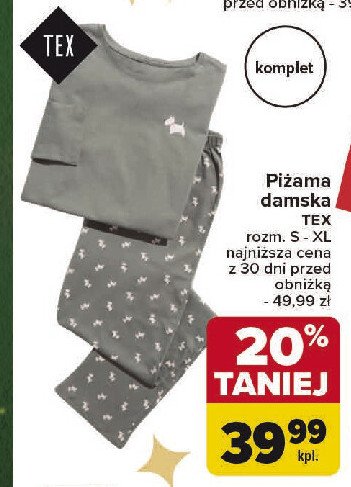 Piżama damska s-xl Tex promocja