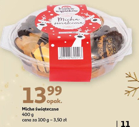 Micha świąteczna Kraina wypieków promocja w Auchan