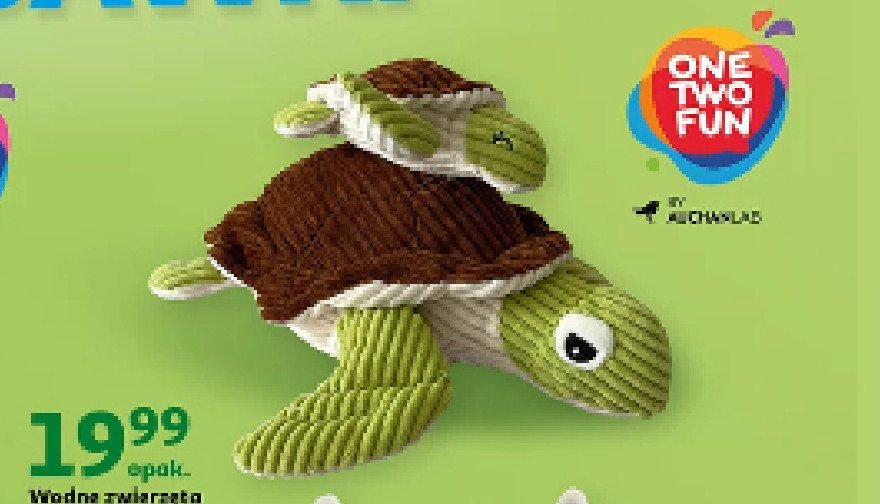 Pluszak żółw One two fun promocja
