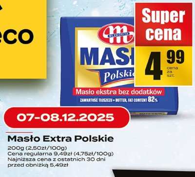 Masło Mlekovita Extra Polskie promocja w Supeco