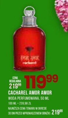 Woda perfumowana CACHAREL AMOR AMOR 50 ML promocja w Drogerie Natura