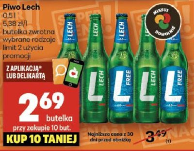 Piwo promocja w Delikatesy Centrum