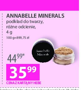 Podkład rozświetlający golden fairest Annabelle minerals promocja