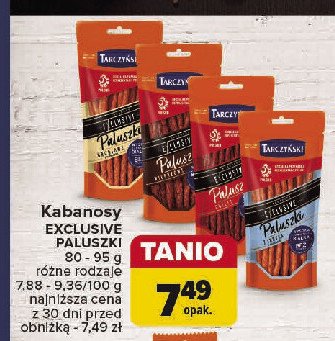 Kabanos wieprzowy Tarczyński kabanos exclusive easy promocja