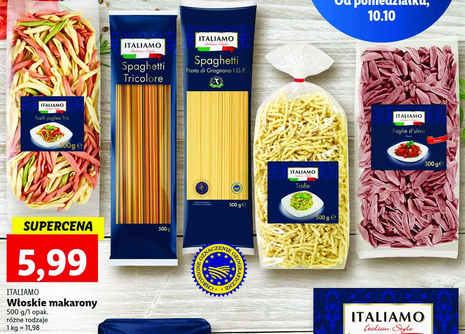 Spaghetti tricolore Italiamo promocja