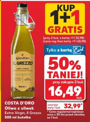 Oliwa z oliwek extra virgin, il grezzo promocja w Kaufland