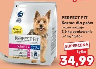Karma dla psa adult 1+ <10 kg Perfect fit promocja w Kaufland