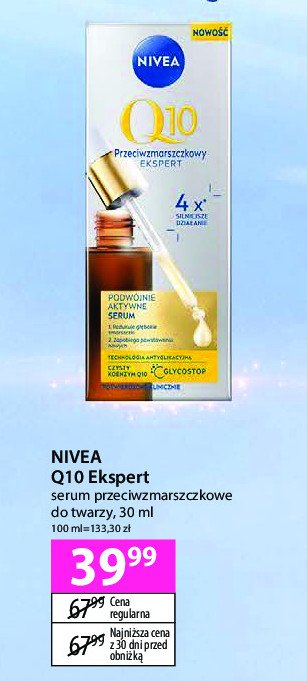 Serum dual action Nivea q10 promocja w Hebe