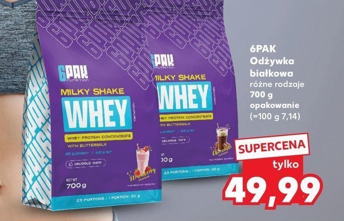 Odżywka białkowa milky shake strawberry 6pak promocja