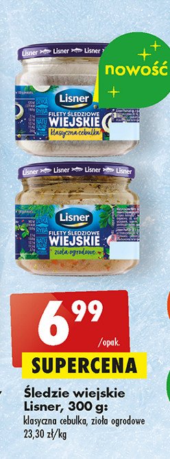 Filety śledziowe wiejskie klasyczna cebulka Lisner promocja
