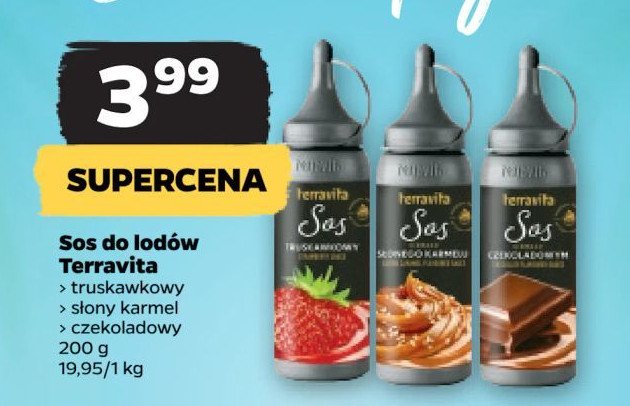 Sos do lodów czekoladowy Terravita promocja