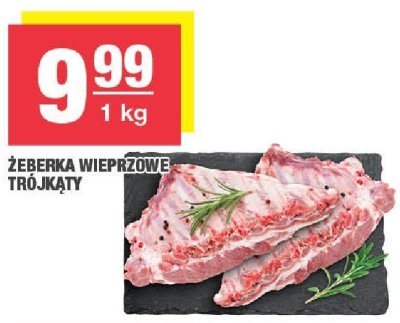 Żeberka wieprzowe trójkąty promocja w SPAR
