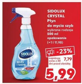 Płyn do szyb arctic Sidolux promocja