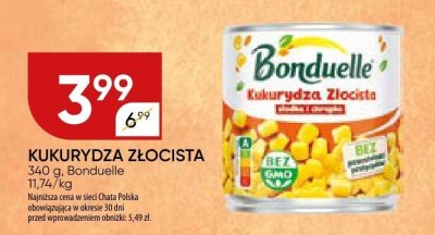 Kukurydza złocista Bonduelle promocja w Chata Polska