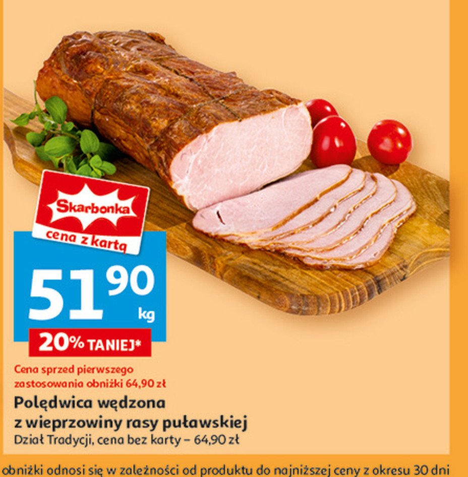 Polędwica wędzona z wieprzowiny rasy puławskiej promocja