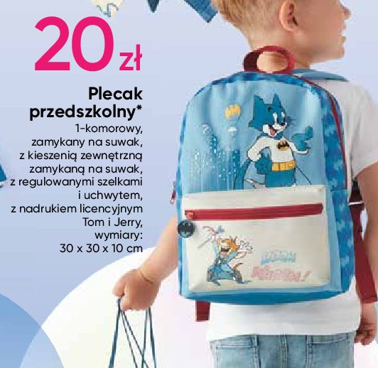 Plecak przedszkolny 1-komorowy tom i jerry promocja