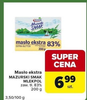 Mas艂o promocja w Carrefour Express