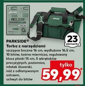 Torba z narzędziami 23el. Parkside promocja