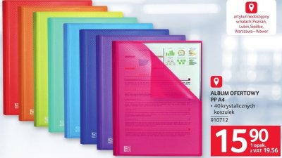 Album ofertowy PP A4 40 kryształicznych koszulek promocja w Selgros