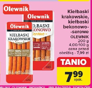 Kiełbaski krakowskie z szynki Olewnik promocja