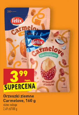 Migdały w karmelu z wiórkami kokosowymi Felix carmelove promocja